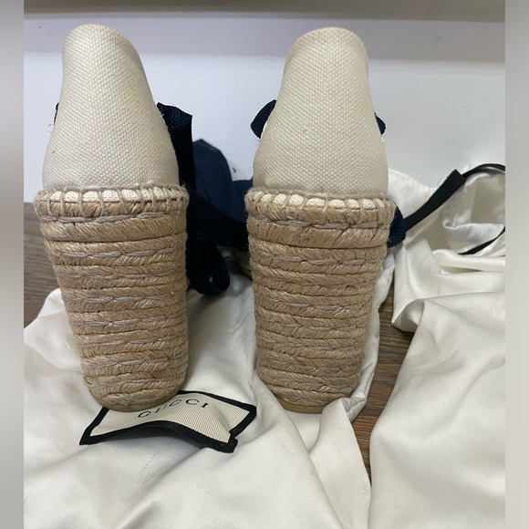 Gucci Espadrilles Wedge Sandals size 6. 100% authentic. luxury shoes. - Picture 4 of 8